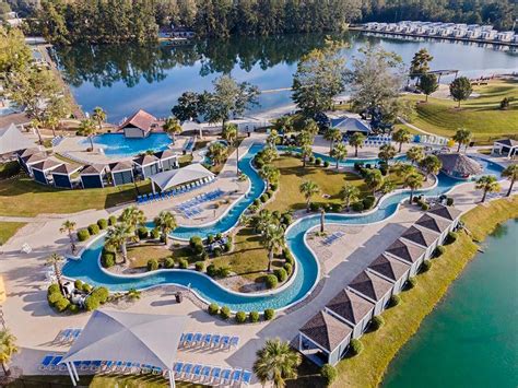 Reunion lake rv resort - MEMORIES ARE MADE HERE! Louisiana's Premier RV Destination! Enjoy world-class amenities: huge concrete pull thrus, two pools, luxury cabanas, lazy river &tiki bar, Giant outdoor hot tub, Restaurant;, lake activities and fun for the whole family! Property Features: Open all year; Last Year's Rate $55; Type